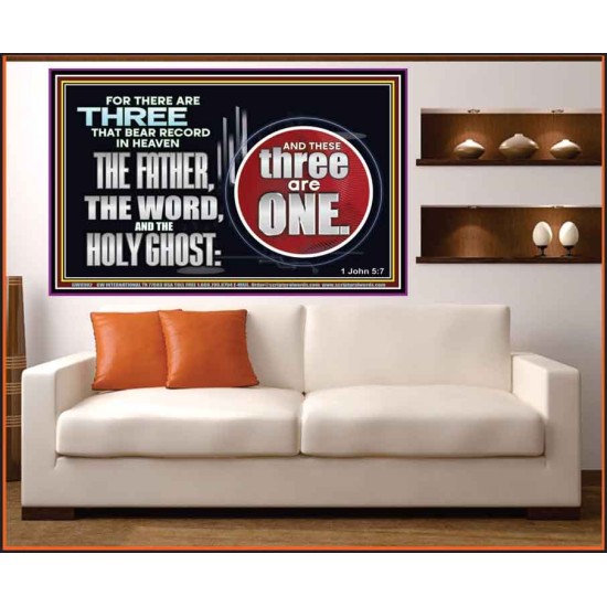 THE THREE THAT BEAR RECORD IN HEAVEN  Modern Wall Art  GWOVERCOMER9902  