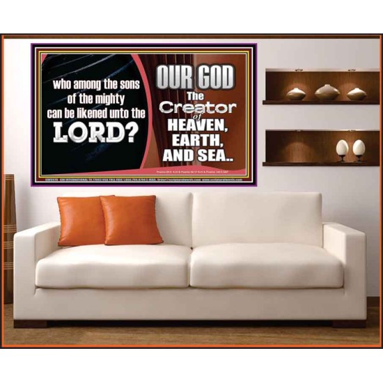 WHO CAN BE LIKENED TO OUR GOD JEHOVAH  Scriptural Décor  GWOVERCOMER9978  