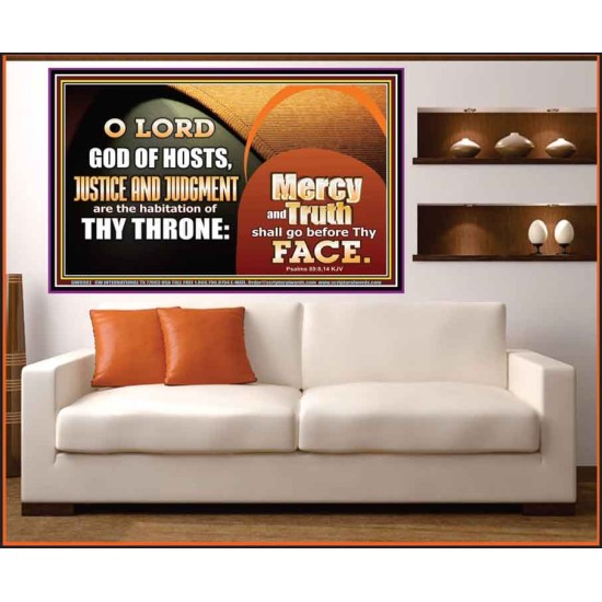 MERCY AND TRUTH SHALL GO BEFORE THEE O LORD OF HOSTS  Christian Wall Art  GWOVERCOMER9982  
