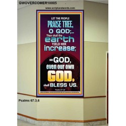 THE EARTH YIELD HER INCREASE  Church Picture  GWOVERCOMER10005  "44X62"