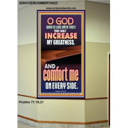 O GOD INCREASE MY GREATNESS  Church Portrait  GWOVERCOMER10023  "44X62"