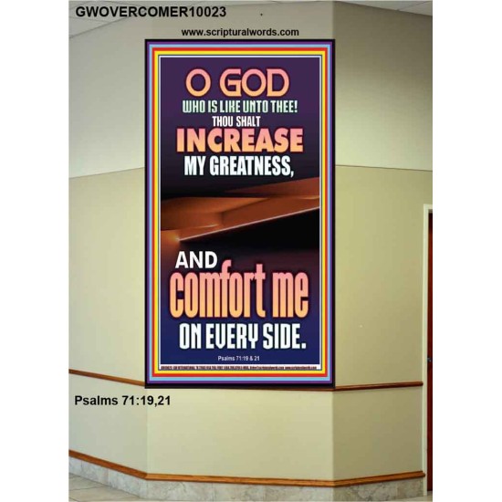 O GOD INCREASE MY GREATNESS  Church Portrait  GWOVERCOMER10023  