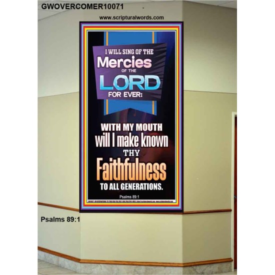 SING OF THE MERCY OF THE LORD  Décor Art Work  GWOVERCOMER10071  