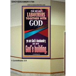 BE A CO-LABOURERS WITH GOD IN JEHOVAH HUSBANDRY  Christian Art Portrait  GWOVERCOMER11794  "44X62"