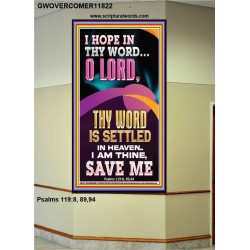 I AM THINE SAVE ME O LORD  Christian Quote Portrait  GWOVERCOMER11822  "44X62"