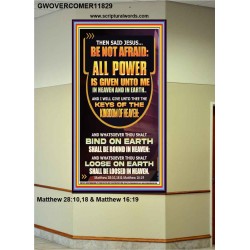 THE KEYS OF THE KINGDOM OF HEAVEN  Unique Scriptural ArtWork  GWOVERCOMER11829  "44X62"