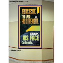 SEEK THE FACE OF GOD CONTINUALLY  Unique Scriptural ArtWork  GWOVERCOMER11838  "44X62"