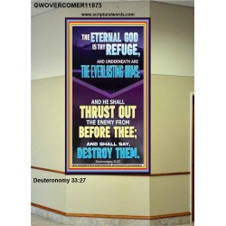 THE EVERLASTING ARMS OF JEHOVAH  Printable Bible Verse to Portrait  GWOVERCOMER11875  "44X62"