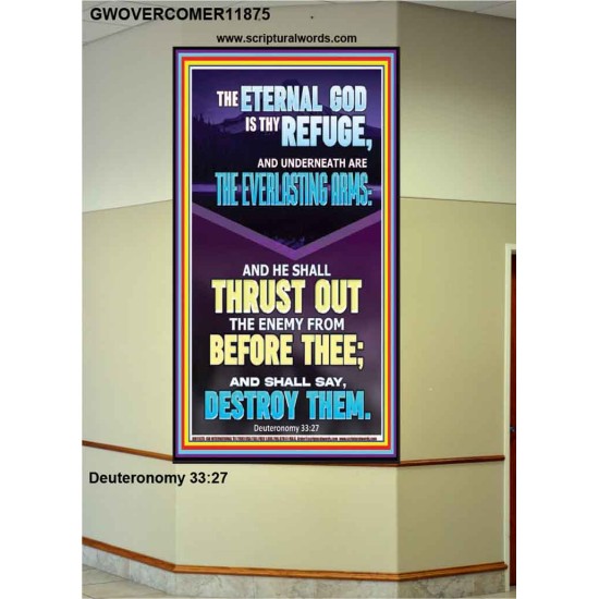 THE EVERLASTING ARMS OF JEHOVAH  Printable Bible Verse to Portrait  GWOVERCOMER11875  
