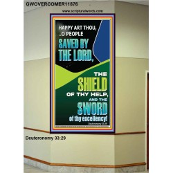 O PEOPLE SAVED BY THE LORD  Printable Bible Verse to Portrait  GWOVERCOMER11876  "44X62"