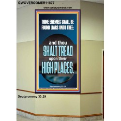 THINE ENEMIES SHALL BE FOUND LIARS UNTO THEE  Printable Bible Verses to Portrait  GWOVERCOMER11877  