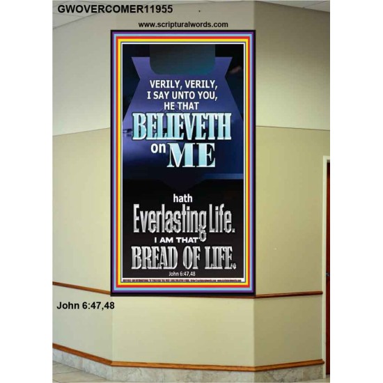 I AM THAT BREAD OF LIFE  Unique Power Bible Portrait  GWOVERCOMER11955  