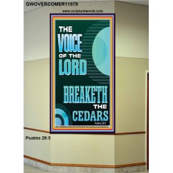 THE VOICE OF THE LORD BREAKETH THE CEDARS  Scriptural Décor Portrait  GWOVERCOMER11979  