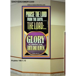 PRAISE THE LORD FROM THE EARTH  Contemporary Christian Paintings Portrait  GWOVERCOMER12200  "44X62"