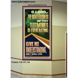 THE RIGHTEOUSNESS OF THY TESTIMONIES IS EVERLASTING  Scripture Art Prints  GWOVERCOMER12214  "44X62"