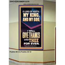 LORD OF HOSTS MY KING AND MY GOD  Christian Art Portrait  GWOVERCOMER12279  "44X62"