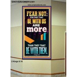 THEY THAT BE WITH US ARE MORE THAN THEM  Modern Wall Art  GWOVERCOMER12301  "44X62"