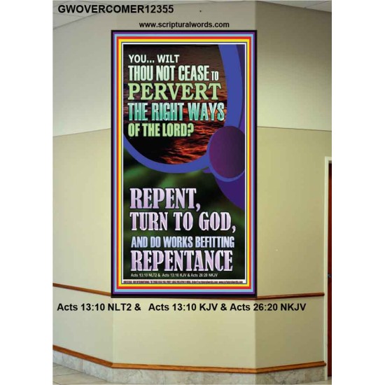 REPENT AND DO WORKS BEFITTING REPENTANCE  Custom Portrait   GWOVERCOMER12355  