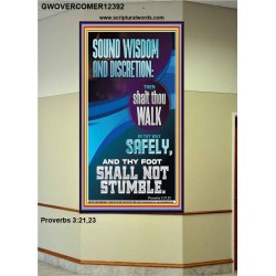 THY FOOT SHALL NOT STUMBLE  Bible Verse for Home Portrait  GWOVERCOMER12392  "44X62"