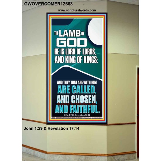 THE LAMB OF GOD LORD OF LORDS KING OF KINGS  Unique Power Bible Portrait  GWOVERCOMER12663  