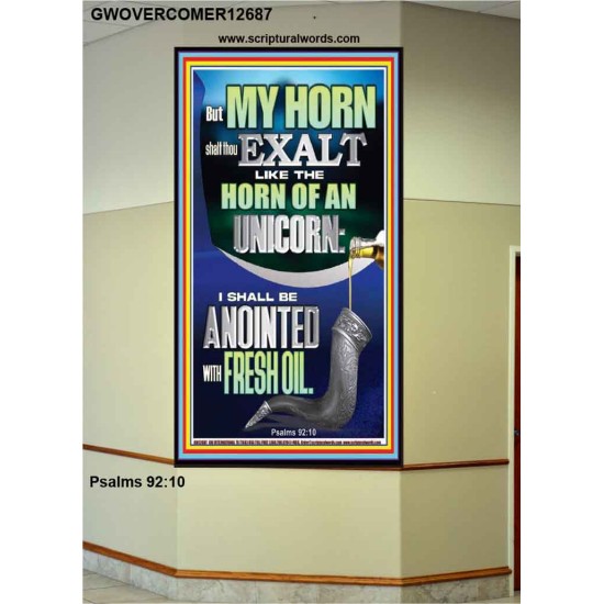 I SHALL BE ANOINTED WITH FRESH OIL  Sanctuary Wall Portrait  GWOVERCOMER12687  