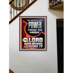 POWER FROM ON HIGH - HOLY GHOST FIRE  Righteous Living Christian Picture  GWOVERCOMER10003  "44X62"