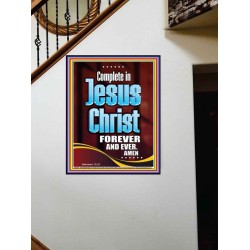 COMPLETE IN JESUS CHRIST FOREVER  Children Room Portrait  GWOVERCOMER10015  "44X62"