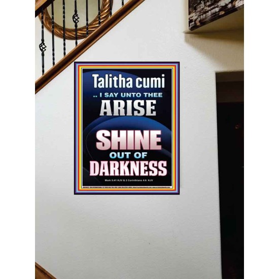 TALITHA CUMI ARISE SHINE OUT OF DARKNESS  Children Room Portrait  GWOVERCOMER10032  