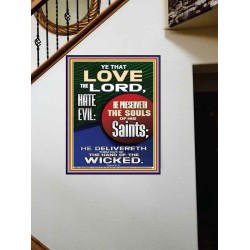 BE DELIVERED OUT OF THE HAND OF THE WICKED  Sanctuary Wall Portrait  GWOVERCOMER10033  "44X62"