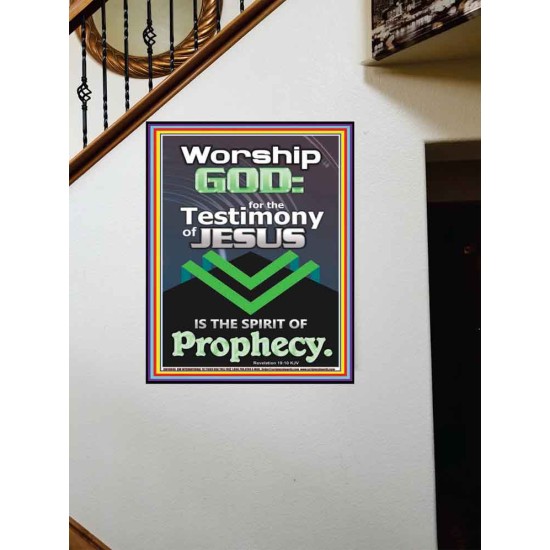 TESTIMONY OF JESUS IS THE SPIRIT OF PROPHECY  Kitchen Wall Décor  GWOVERCOMER10046  