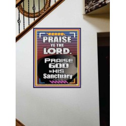 PRAISE GOD IN HIS SANCTUARY  Art & Wall Décor  GWOVERCOMER10061  "44X62"