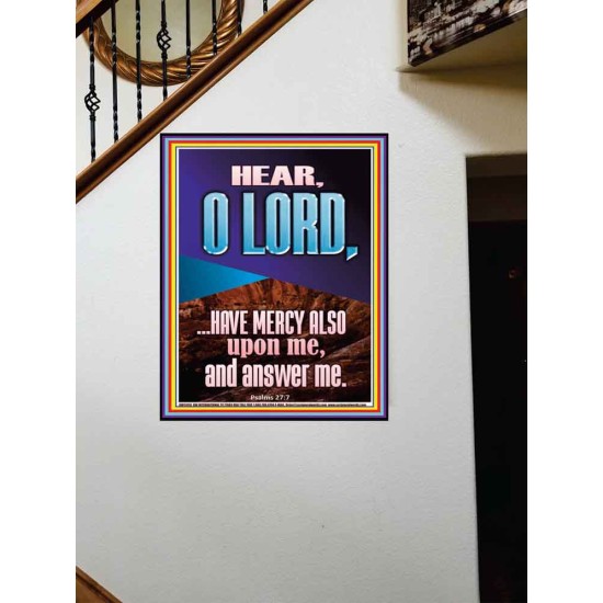 BECAUSE OF YOUR GREAT MERCIES PLEASE ANSWER US O LORD  Art & Wall Décor  GWOVERCOMER11813  