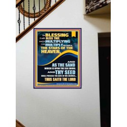 IN BLESSING I WILL BLESS THEE  Modern Wall Art  GWOVERCOMER11816  "44X62"