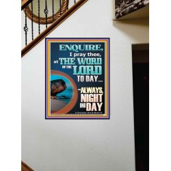 STUDY THE WORD OF THE LORD DAY AND NIGHT  Large Wall Accents & Wall Portrait  GWOVERCOMER11817  "44X62"