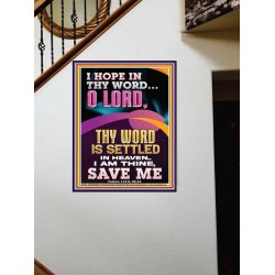 I AM THINE SAVE ME O LORD  Christian Quote Portrait  GWOVERCOMER11822  "44X62"
