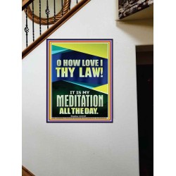 MAKE THE LAW OF THE LORD THY MEDITATION DAY AND NIGHT  Custom Wall Décor  GWOVERCOMER11825  "44X62"