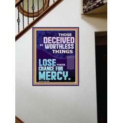 DONT BE DECEIVED BY WORTHLESS THINGS  Custom Biblical Paintings  GWOVERCOMER11831  "44X62"