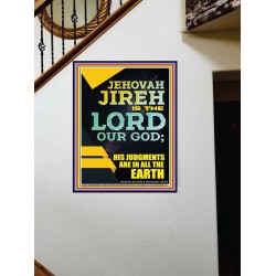 JEHOVAH JIREH HIS JUDGEMENT ARE IN ALL THE EARTH  Custom Wall Décor  GWOVERCOMER11840  "44X62"