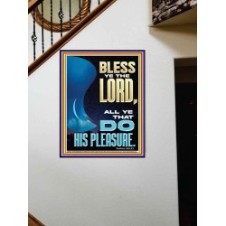 DO HIS PLEASURE AND BE BLESSED  Art & Décor Portrait  GWOVERCOMER11854  "44X62"
