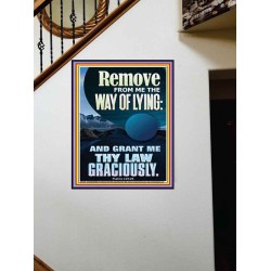 REMOVE FROM ME THE WAY OF LYING  Bible Verse for Home Portrait  GWOVERCOMER11873  "44X62"