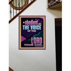 BE OBEDIENT UNTO THE VOICE OF THE LORD OUR GOD  Righteous Living Christian Portrait  GWOVERCOMER11903  "44X62"