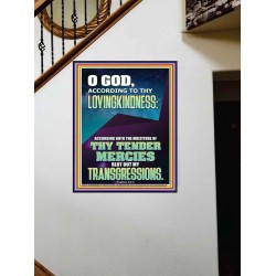IN THE MULTITUDE OF THY TENDER MERCIES BLOT OUT MY TRANSGRESSIONS  Children Room  GWOVERCOMER11915  "44X62"