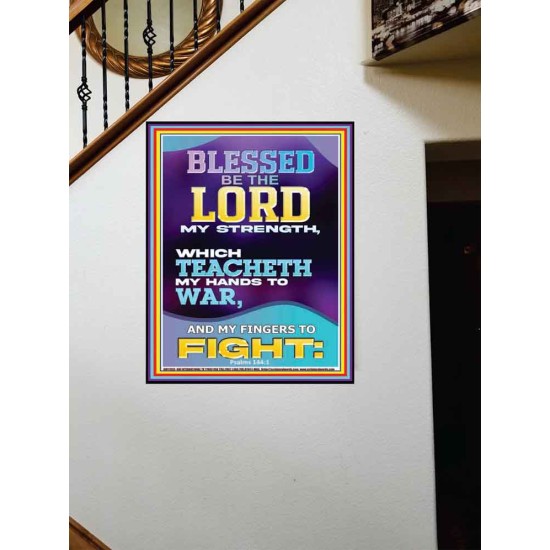 THE LORD MY STRENGTH WHICH TEACHETH MY HANDS TO WAR  Children Room  GWOVERCOMER11933  