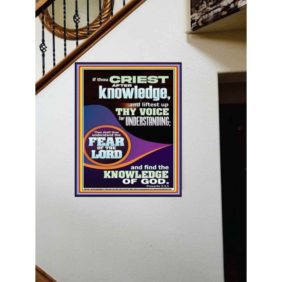 FIND THE KNOWLEDGE OF GOD  Bible Verse Art Prints  GWOVERCOMER11967  