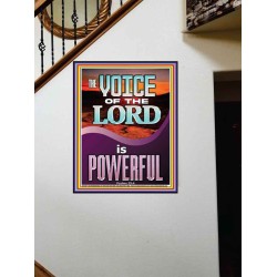 THE VOICE OF THE LORD IS POWERFUL  Scriptures Décor Wall Art  GWOVERCOMER11977  