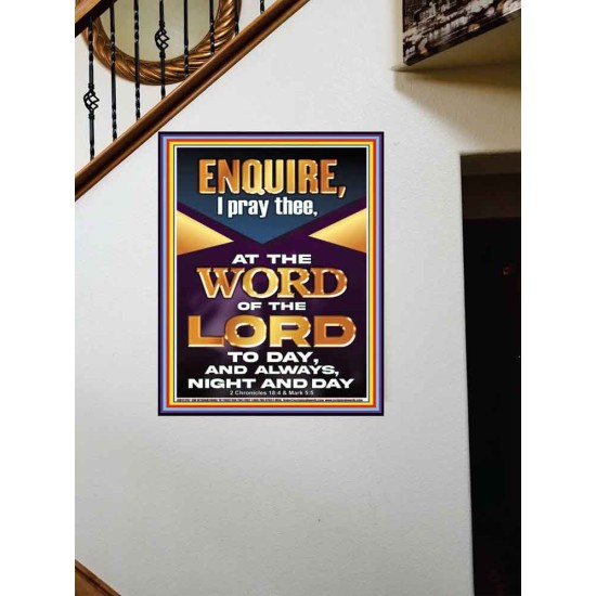 MEDITATE THE WORD OF THE LORD DAY AND NIGHT  Contemporary Christian Wall Art Portrait  GWOVERCOMER12202  