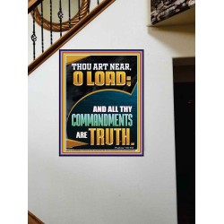 ALL THY COMMANDMENTS ARE TRUTH O LORD  Ultimate Inspirational Wall Art Picture  GWOVERCOMER12217  "44X62"