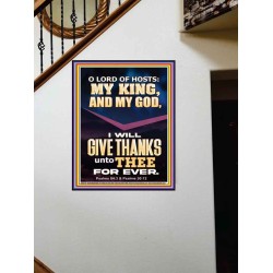 LORD OF HOSTS MY KING AND MY GOD  Christian Art Portrait  GWOVERCOMER12279  "44X62"