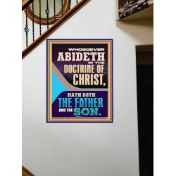 ABIDETH IN THE DOCTRINE OF CHRIST  Custom Christian Artwork Portrait  GWOVERCOMER12330  "44X62"