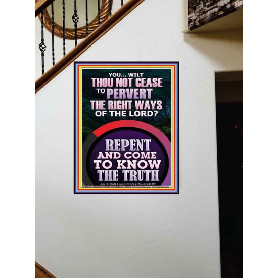 REPENT AND COME TO KNOW THE TRUTH  Large Custom Portrait   GWOVERCOMER12354  